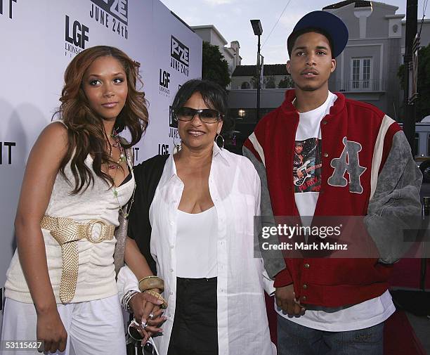 Actress Debbie Allen with her daughter Morgan and son Norman Nixon Jr. Attends the Lions Gate premiere of "Rize" at the Egyptian Theatre on June 21,...