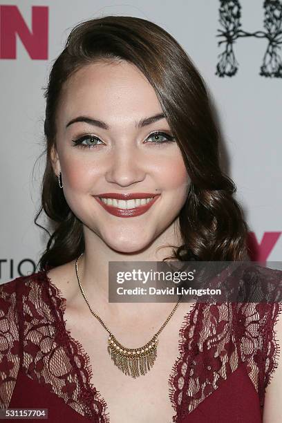 Actress Violett Beane arrives at NYLON and BCBGeneration's Annual Young Hollywood May Issue Event at HYDE Sunset: Kitchen + Cocktails on May 12, 2016...