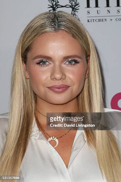 Alli Simpson arrives at NYLON and BCBGeneration's Annual Young Hollywood May Issue Event at HYDE Sunset: Kitchen + Cocktails on May 12, 2016 in West...