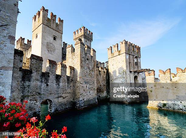 rocca scaligieri, sirmione - sirmione stock pictures, royalty-free photos & images