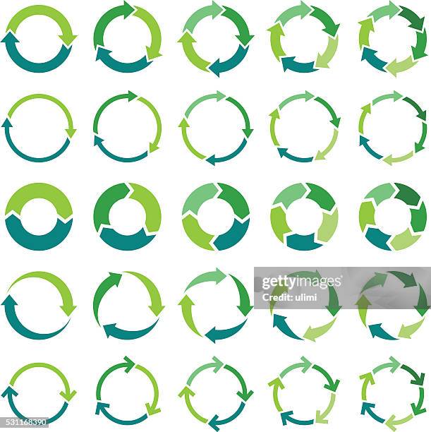 kreis infografik - recycling stock-grafiken, -clipart, -cartoons und -symbole