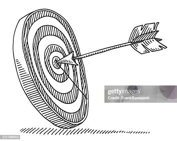 Learning Target Line Drawing Target Line Drawing Photos and Premium High Res Pictures - Getty Images