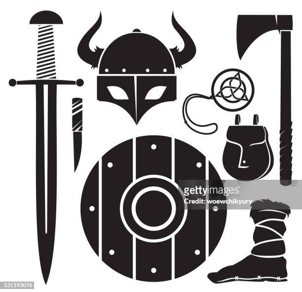 wikinger-vektor - viking stock-grafiken, -clipart, -cartoons und -symbole