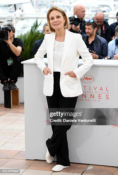 Jury member Marthe Keller attends the Jury Un Certain Regard Photocall during the 69th annual Cannes Film Festival at the Palais des Festivals on May...