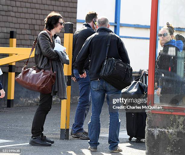 Adam Driver who plays Kylo Ren and Daisy Ridley who plays the character Rey in the Star Wars series arrive at Belfast International Airport this...