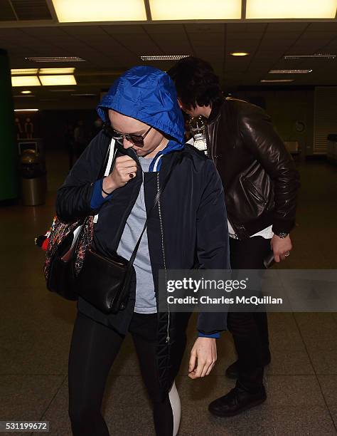 Adam Driver who plays Kylo Ren and Daisy Ridley who plays the character Rey in the Star Wars series arrive at Belfast International Airport this...