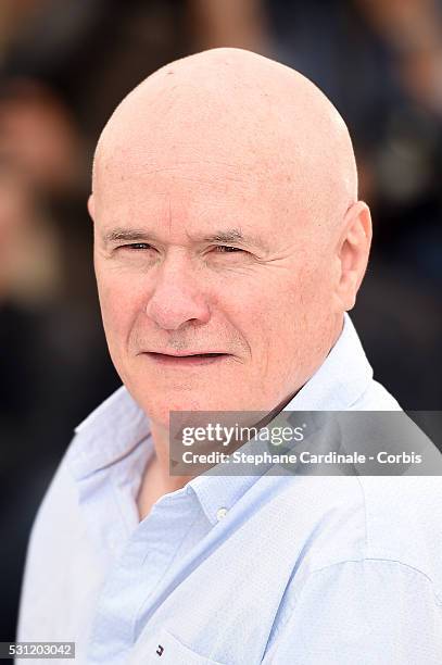 Actor Dave Johns attends the "I, Daniel Black " photocall during the 69th annual Cannes Film Festival at the Palais des Festivals on May 13, 2016 in...