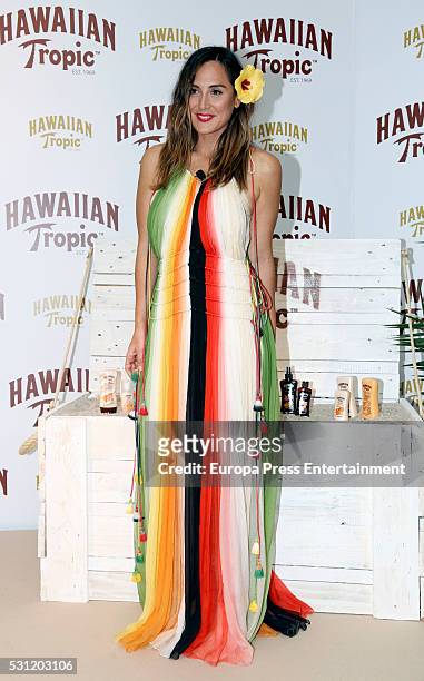 Tamara Falco attends Hawaiian Tropic presentation at Espacio Como on May 12, 2016 in Madrid, .