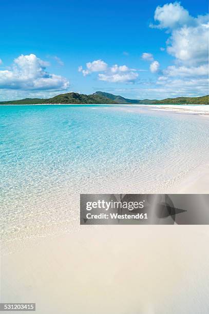 australia, queensland, whitehaven beach - whitehaven beach stockfoto's en -beelden