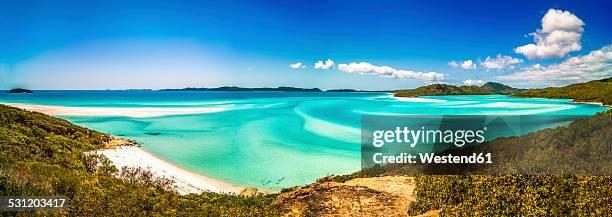 australia, queensland, whitehaven beach - whitehaven beach stock pictures, royalty-free photos & images