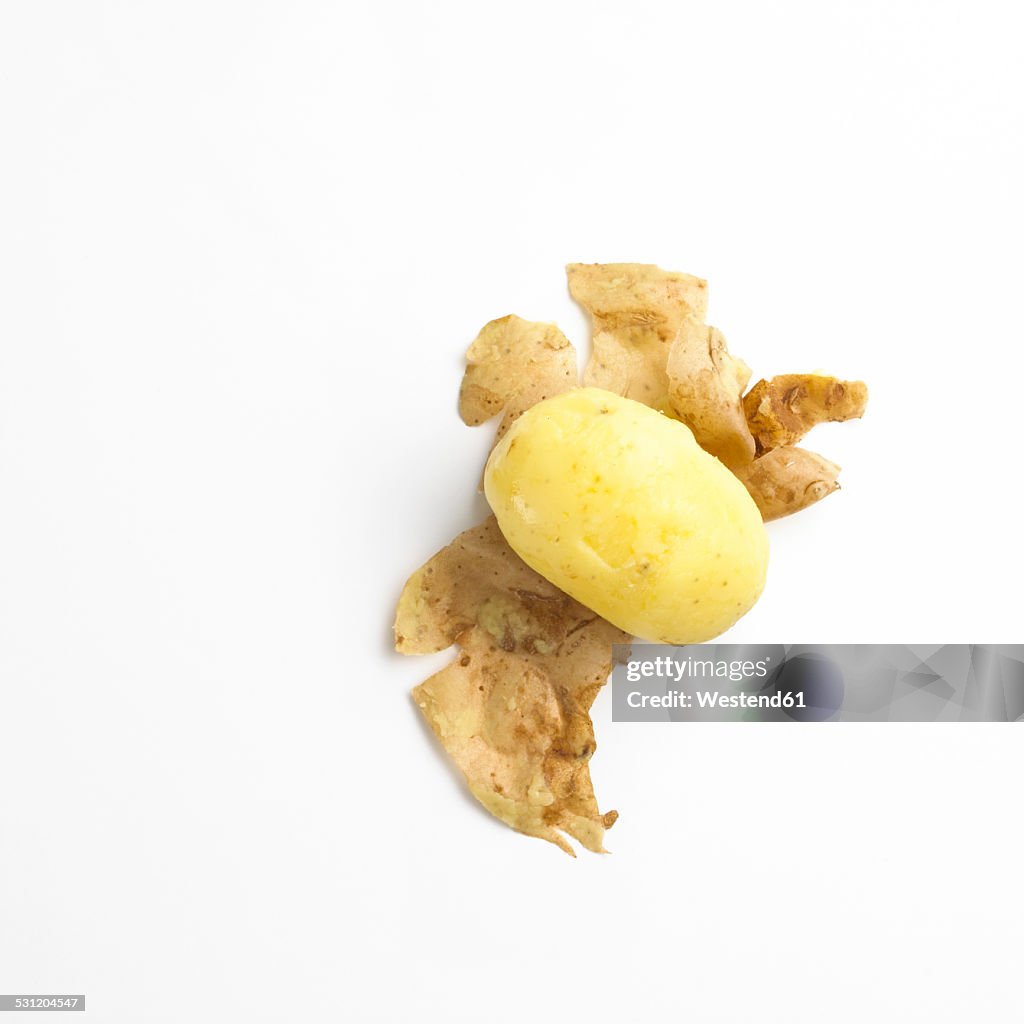 Peeled potato