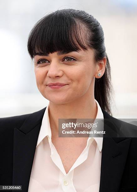 Actress Hayley Squires attends the "I, Daniel Black " photocall during the 69th annual Cannes Film Festival at the Palais des Festivals on May 13,...