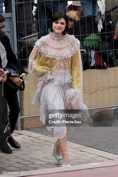 Soko arrives at 'The Dancer' Photo call during the 69th Annual Cannes Film Festival at the Palais Des Festivals on May 13, 2016 in Cannes, France .