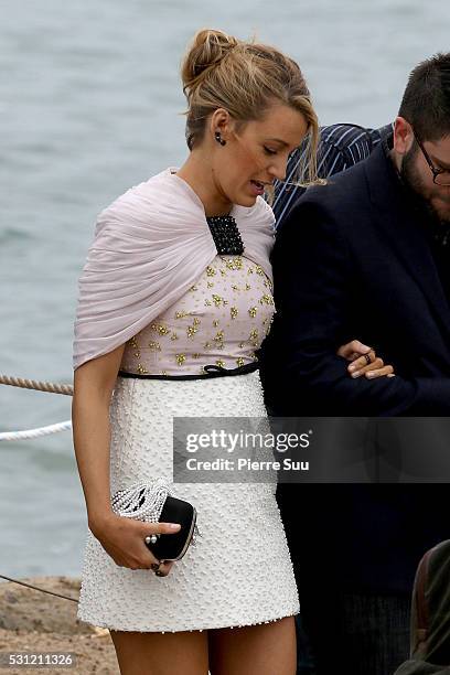 Blake Lively arrives at 'The Shallows' Photo call during the 69th Annual Cannes Film Festival on May 13, 2016 in Cannes, France.