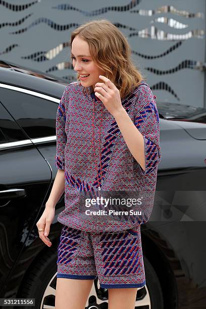 Lily-Rose Depp arrives at 'The Dancer' Photo call during the 69th Annual Cannes Film Festival at the Palais Des Festivals on May 13, 2016 in Cannes, .