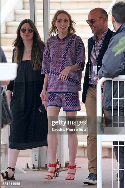 Lily-Rose Depp arrives at 'The Dancer' Photo call during the 69th Annual Cannes Film Festival at the Palais Des Festivals on May 13, 2016 in Cannes, .