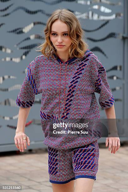 Lily-Rose Depp arrives at 'The Dancer' Photo call during the 69th Annual Cannes Film Festival at the Palais Des Festivals on May 13, 2016 in Cannes, .