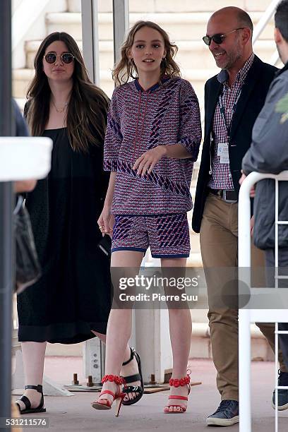 Lily-Rose Depp arrives at 'The Dancer' Photo call during the 69th Annual Cannes Film Festival at the Palais Des Festivals on May 13, 2016 in Cannes, .