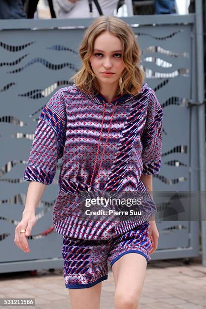 Lily-Rose Depp arrives at 'The Dancer' Photo call during the 69th Annual Cannes Film Festival at the Palais Des Festivals on May 13, 2016 in Cannes, .