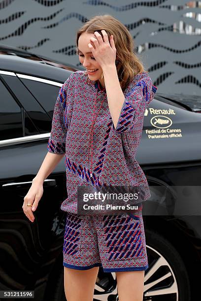 Lily-Rose Depp arrives at 'The Dancer' Photo call during the 69th Annual Cannes Film Festival at the Palais Des Festivals on May 13, 2016 in Cannes, .