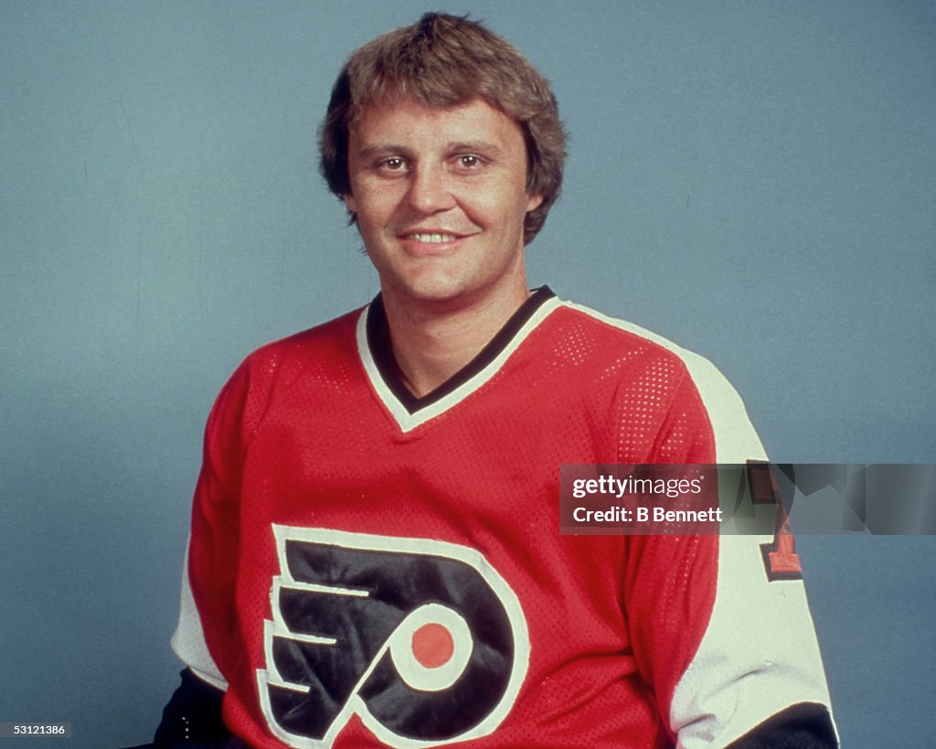 Player Bill Barber of the Philadelphia Flyers...