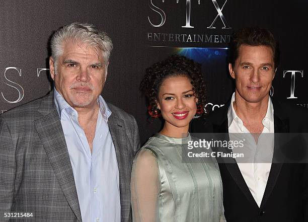 Director Gary Ross, actress Gugu Mbatha-Raw and actor Matthew McConaughey attend STX Entertainment's The State of the Industry: Past, Present and...