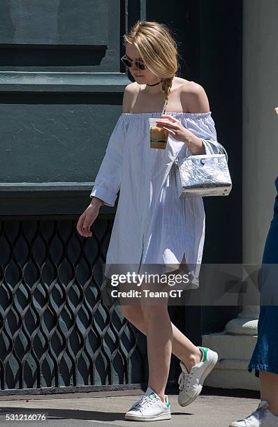 Dakota Fanning seen on May 12, 2016 in New York City.