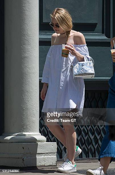 Dakota Fanning seen on May 12, 2016 in New York City.