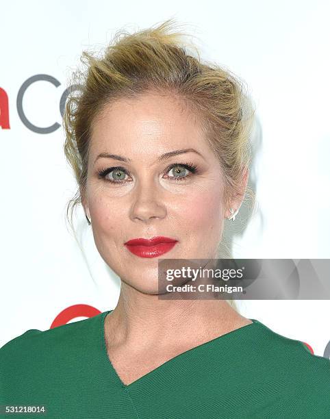 Actress Christina Applegate, one of the recipients of the Female Stars of the Year Award, attend the CinemaCon Big Screen Achievement Awards brought...