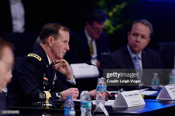 Military Deputy Commander, U.S. Southern Command Lt. Gen. Joseph P. DiSalvo speaks on stage during Concordia The Americas, a high-level Summit on the...