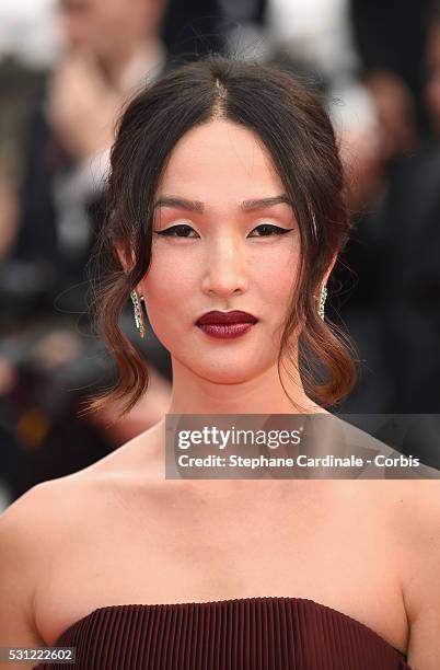 Nicole Warne attends the "Slack Bay " premiere during the 69th annual Cannes Film Festival at the Palais des Festivals on May 13, 2016 in Cannes,...