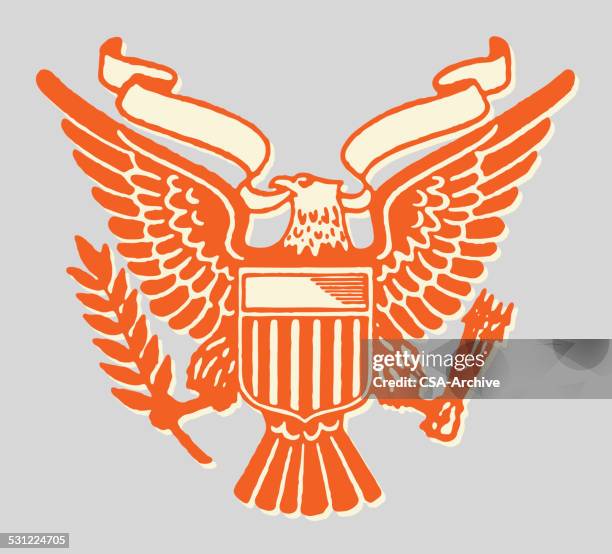 the great seal - eagle stock illustrations