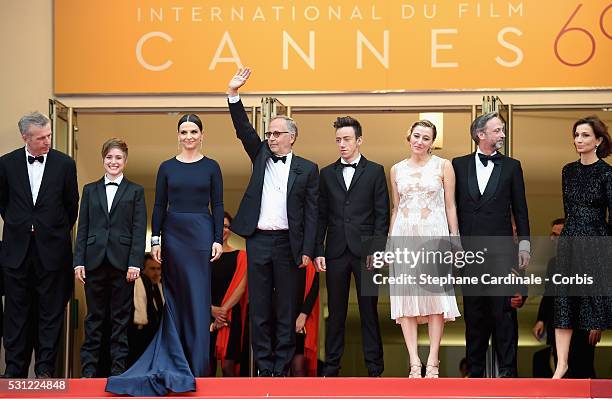 Actors Juliette Binoche, Fabrice Luchini, Brandon Lavieville, Valeria Bruni Tedeschi, Jean-Luc Vincent, Minister of the Cultur Audrey Azoulay and...