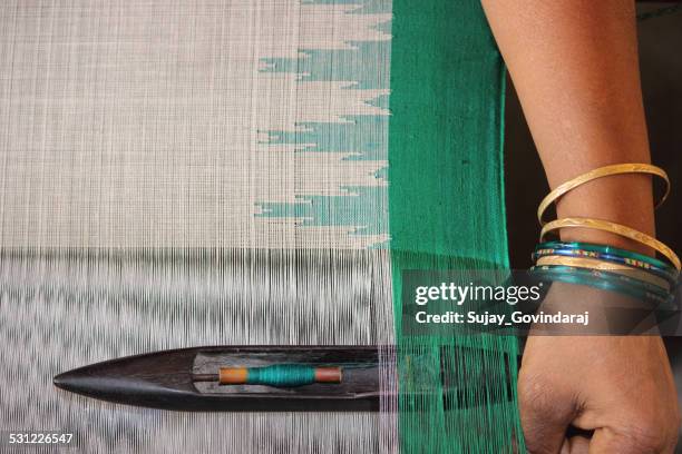 weaving - sari cloth stock pictures, royalty-free photos & images