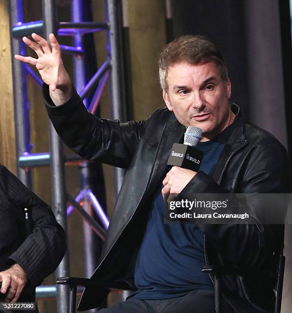 Shane Black attends AOL Build Speaker Series to discuss "The Nice Guys" at AOL Studios In New York on May 13, 2016 in New York City.