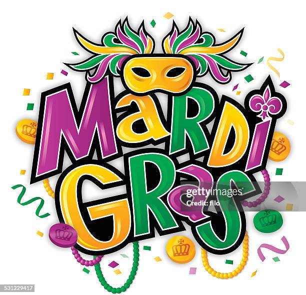 stockillustraties, clipart, cartoons en iconen met mardi gras - mardi gras
