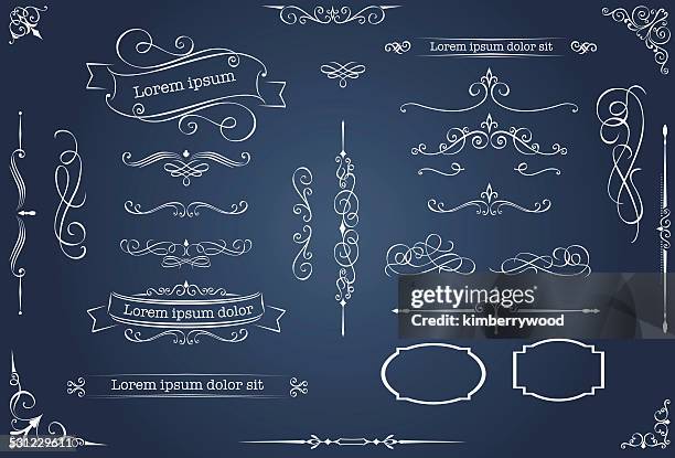 stockillustraties, clipart, cartoons en iconen met ornament - wedding invitation