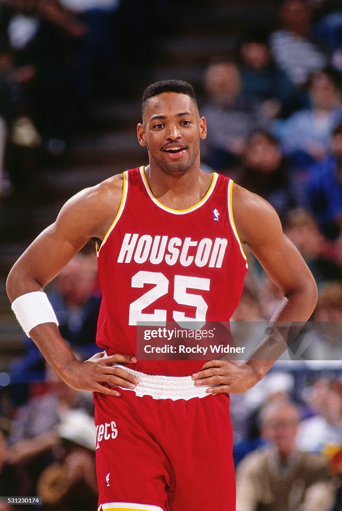 Houson Rockets Robert A close up shot of Robert Horry of the Houston Rockets during a game ...