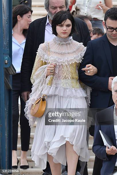 Soko arrives at 'The Dancer' Photo call during the annual 69th Cannes Film Festival at on May 13, 2016 in Cannes, France.