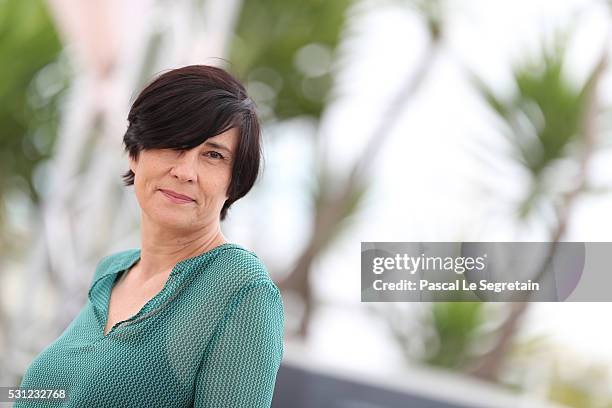 Jury member Catherine Corsini attends "The Dancer" photocall during the 69th annual Cannes Film Festival at the Palais des Festivals on May 13, 2016...