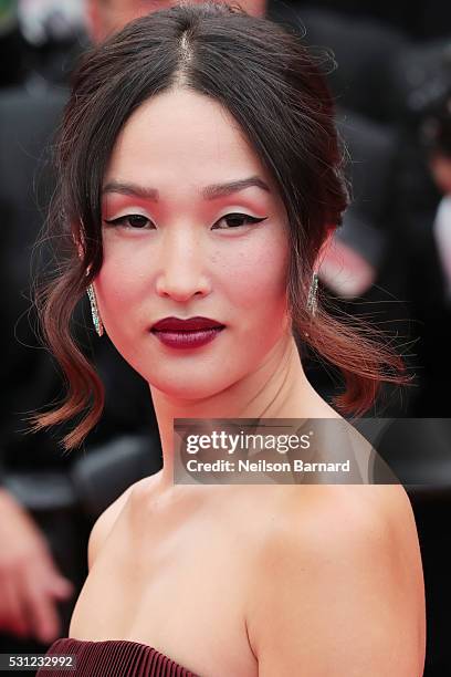 Nicole Warne attends the "Slack Bay " premiere during the 69th annual Cannes Film Festival at the Palais des Festivals on May 13, 2016 in Cannes,...