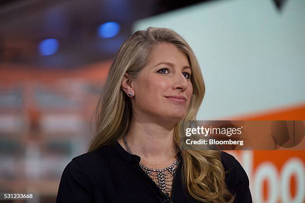 Alexis Maybank, co-founder of Gilt Groupe Inc., listens during a Bloomberg Television interview in New York, U.S., on Friday, May 13, 2016. Maybank...