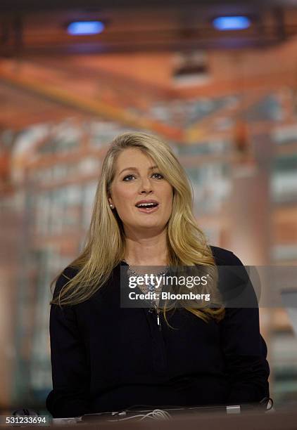 Alexis Maybank, co-founder of Gilt Groupe Inc., speaks during a Bloomberg Television interview in New York, U.S., on Friday, May 13, 2016. Maybank...