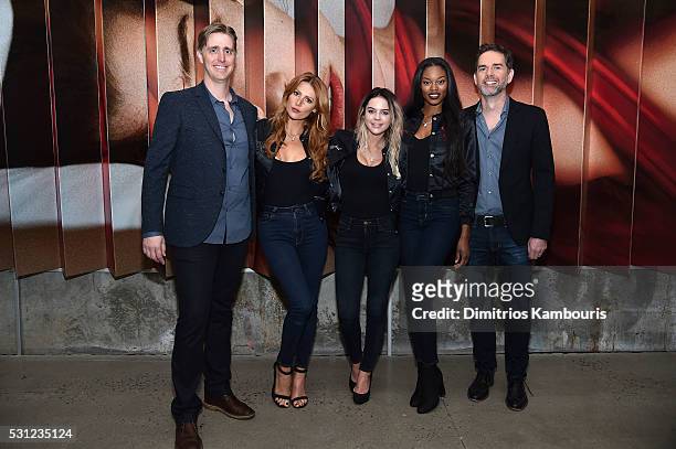 Phillip Morelock, Gia Marie, Rachel Harris, Eugena Washington and Cory Jones attend as Playboy makes its NewFronts debut on May 13, 2016 in New York...