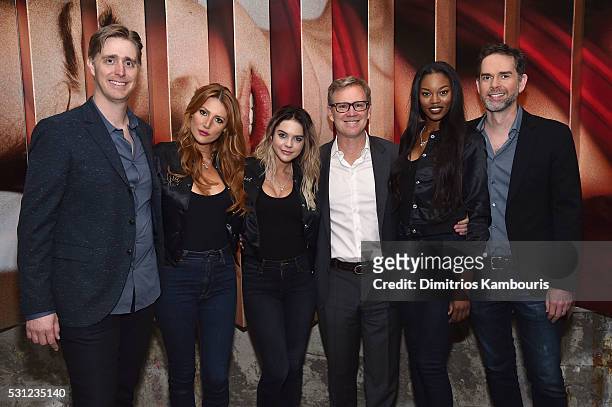 Phillip Morelock, Gia Marie, Rachel Harris, Scott Flanders, Eugena Washington and Cory Jones attend as Playboy makes its NewFronts debut on May 13,...