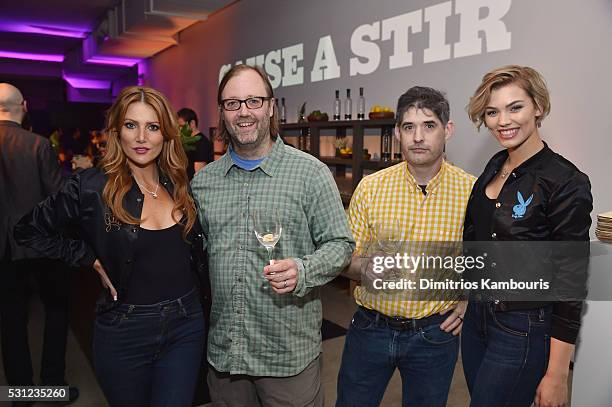 Gia Marie, Wylie Dufresne, Dave Arnold and Britt Linn attend as Playboy makes its NewFronts debut on May 13, 2016 in New York City.