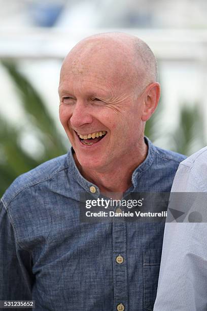 Screenwriter Paul Laverty attends the "I, Daniel Black " photocall during the 69th annual Cannes Film Festival at the Palais des Festivals on May 13,...