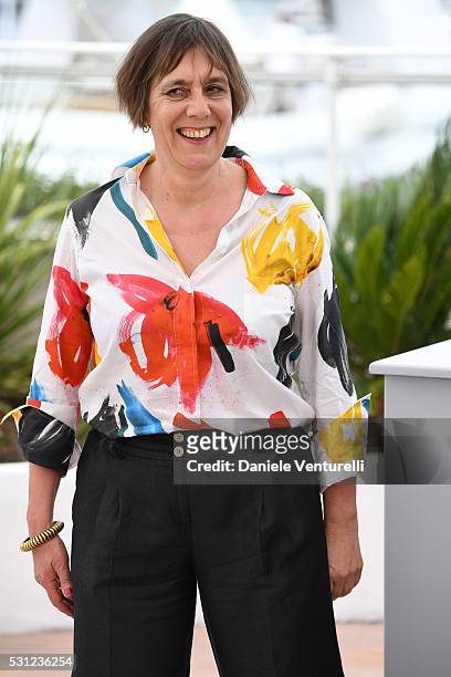 Producer Rebecca O'Brien attends the "I, Daniel Black " photocall during the 69th annual Cannes Film Festival at the Palais des Festivals on May 13,...