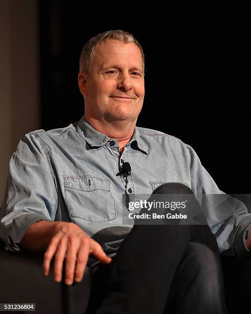 Actor Jeff Daniels speaks during the SAG-AFTRA Foundation Conversations On Broadway at The New School on May 13, 2016 in New York, New York.