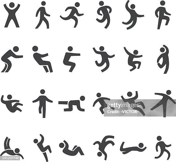aktion und bewegung icons-big series - fitnessraum stock-grafiken, -clipart, -cartoons und -symbole